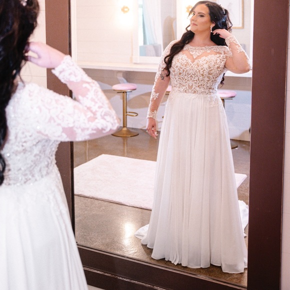 Wedding Dress & Veil - Picture 1 of 4